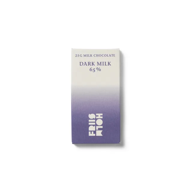 Friis-Holm Dark Milk 65 % mørk melkesjokolade 25 g