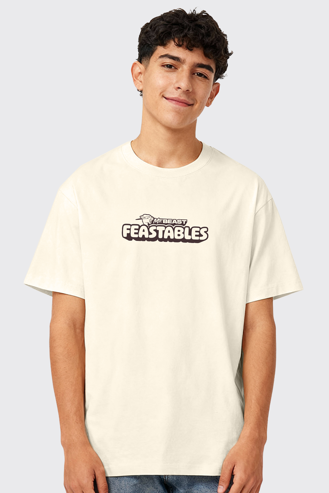 Feastables Wavy Tee t-skjorte svart bomull