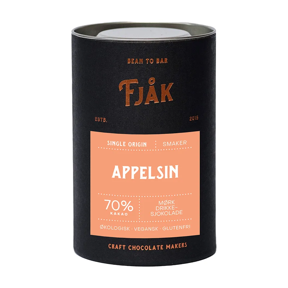 Fjåk Chocolate Orange drikkesjokolade appelsin