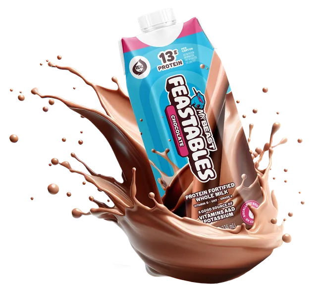 Feastables Chocolate Milk sjokolademelk 12 pk holdbar