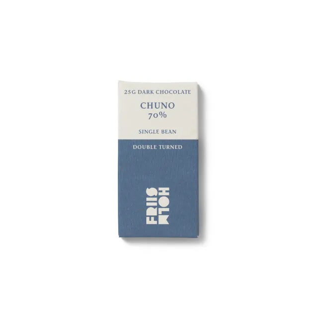 Friis-Holm Chuno Double Turned sjokoladeplate 70% 25 g