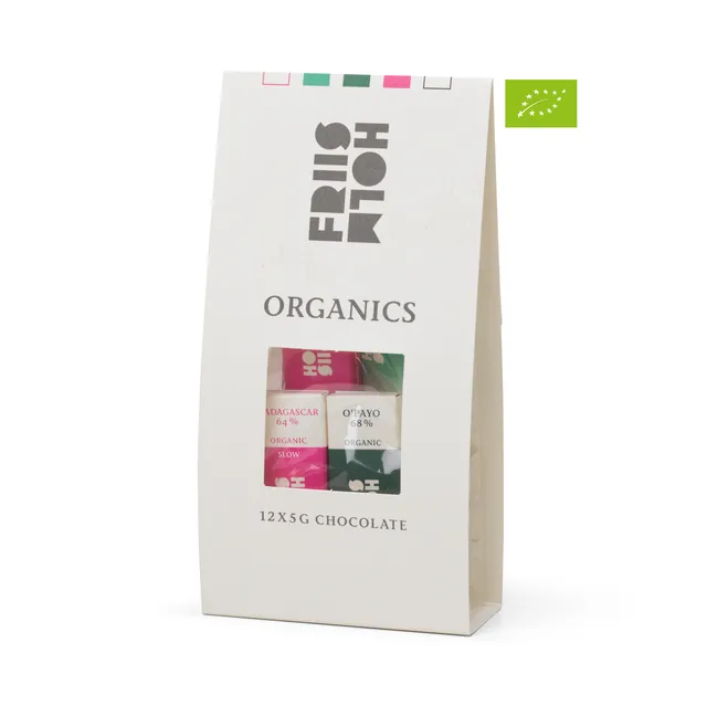 Friis-Holm Organic sjokoladepose 12x5 g økologisk