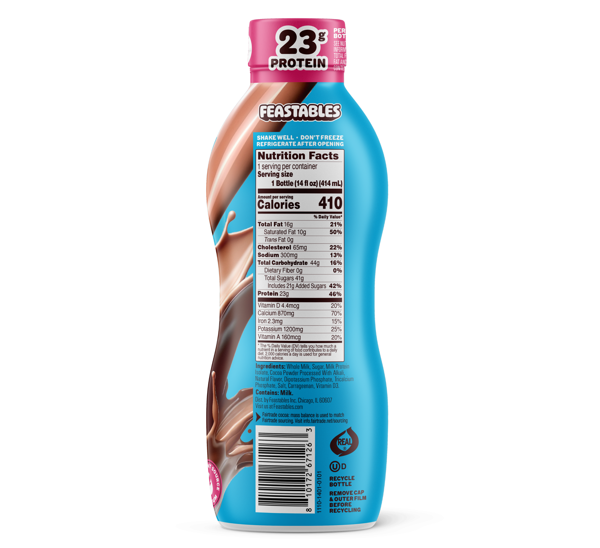 Feastables Chocolate Milk sjokolademelk 12 pk holdbar