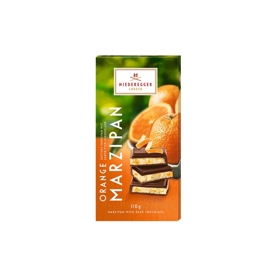 Niederegger marsipanplate appelsin