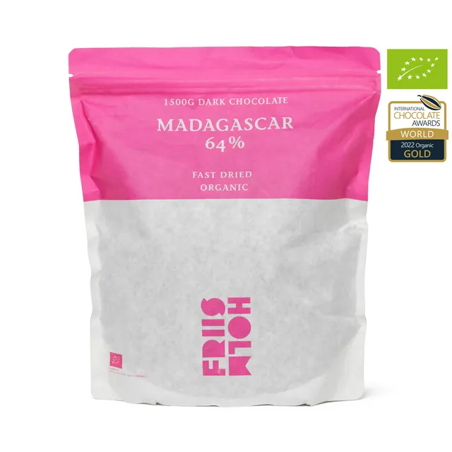 Friis-Holm Madagascar Fast Dried 64% sjokolade 1500 g øko