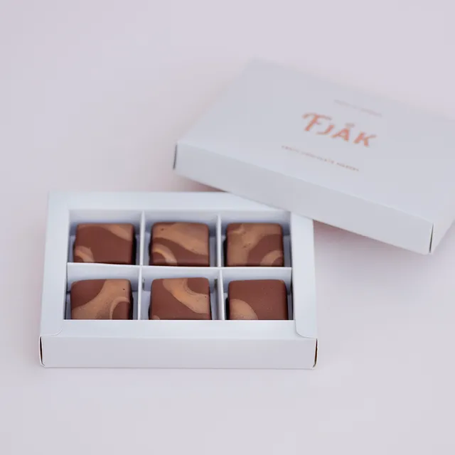 Fjåk Chocolate Haiti 45% melkesjokolade brunostkaramell