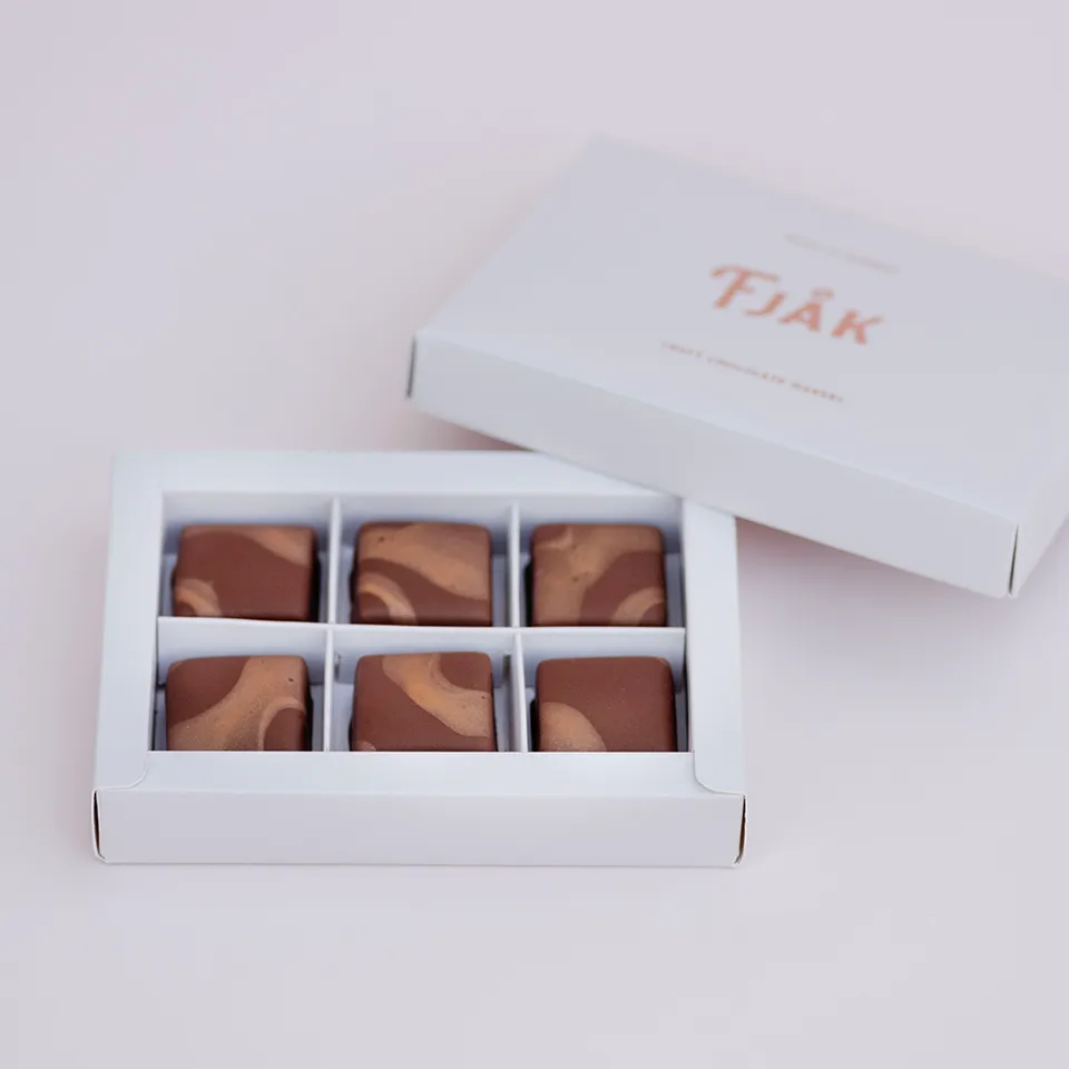Fjåk Chocolate Haiti 45% melkesjokolade brunostkaramell