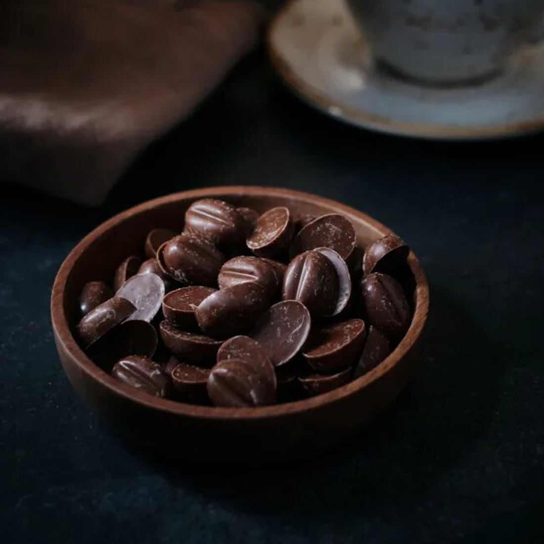 Trondheim Sjokolade Mokkabønner mørk sjokolade 80g kaffe
