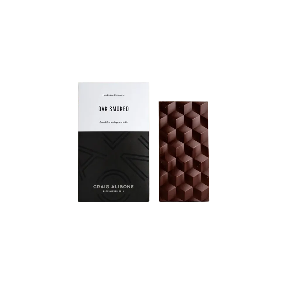 Sjokoladebutikken Oak Smoked sjokolade eik