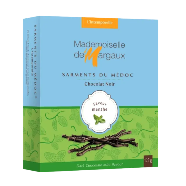 Sjokoladebutikken Sarments du Médoc mørk sjokolade mint