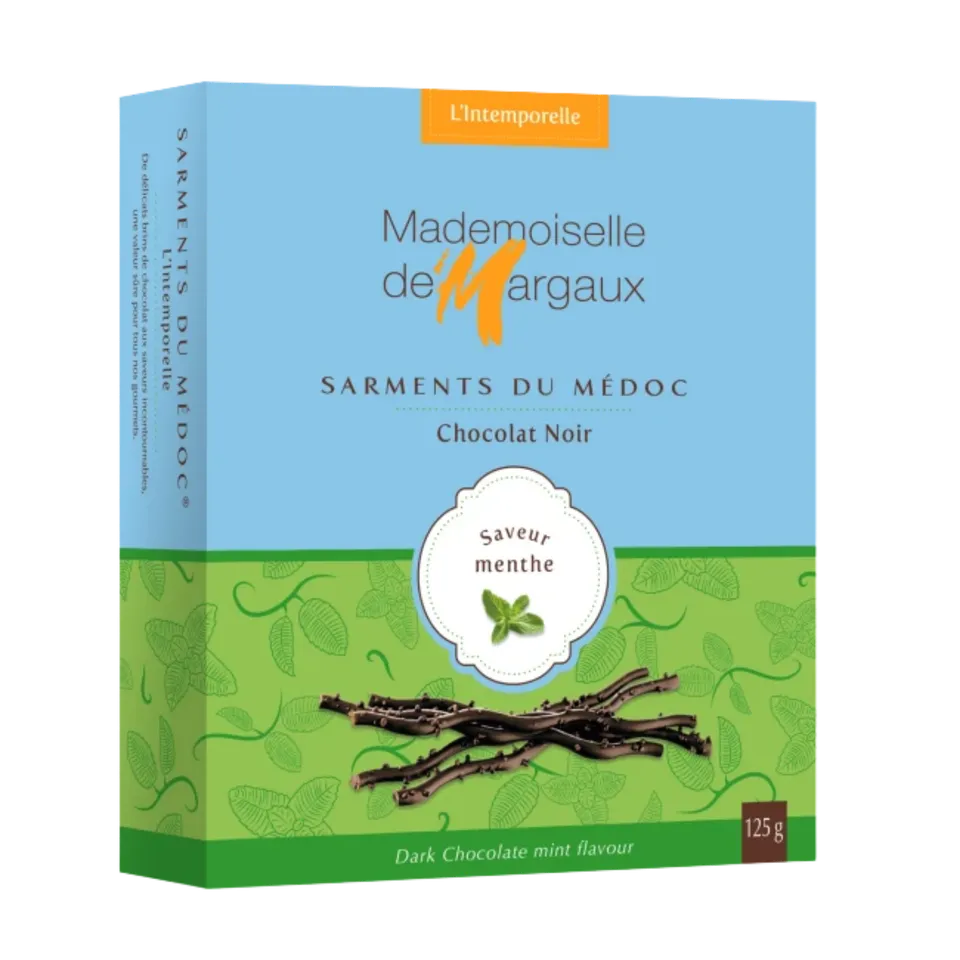 Sjokoladebutikken Sarments du Médoc mørk sjokolade mint