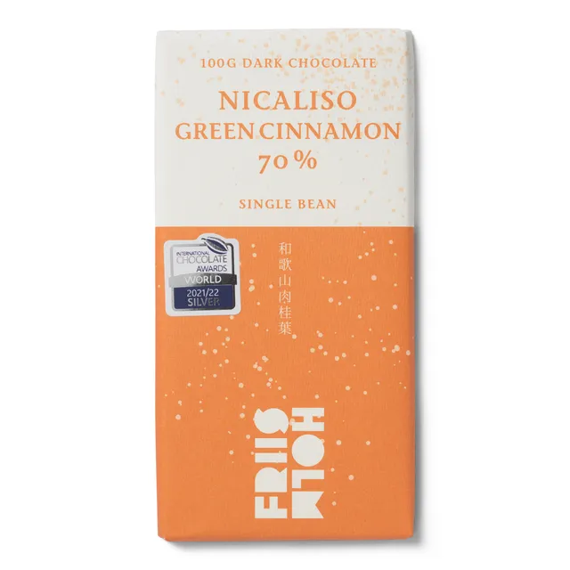 Friis-Holm Nicaliso Green Cinnamon 70% sjokolade 100 g