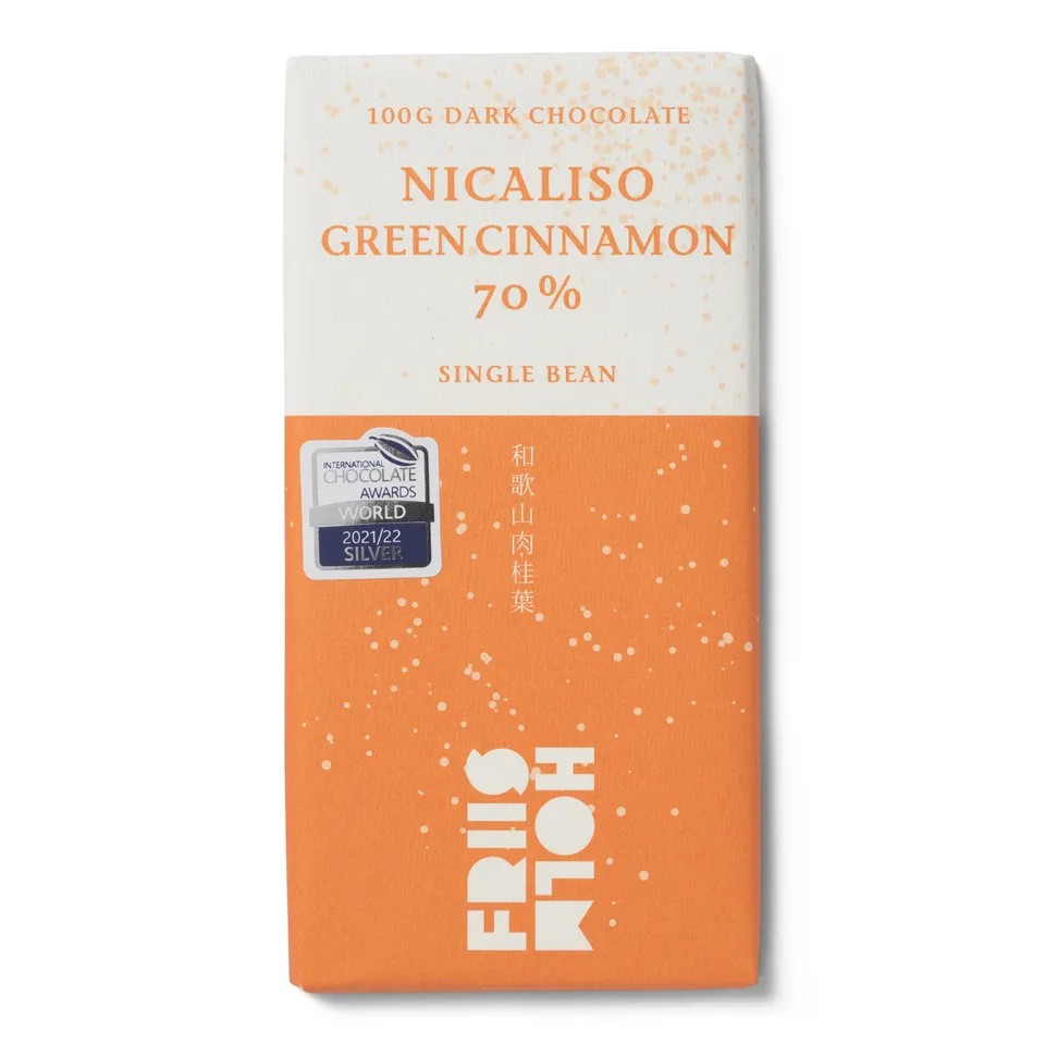 Friis-Holm Nicaliso Green Cinnamon 70% sjokolade 100 g