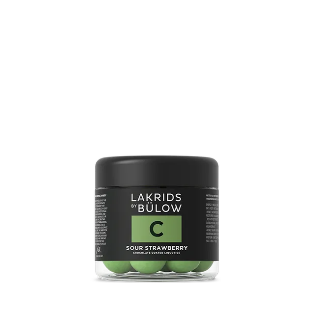 Lakrids by Bülow C konfekt Small grønne jordbær lakris