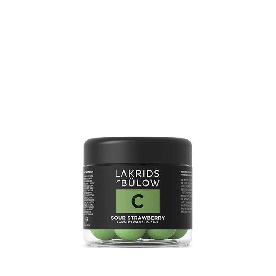 Lakrids by Bülow C konfekt Small grønne jordbær lakris