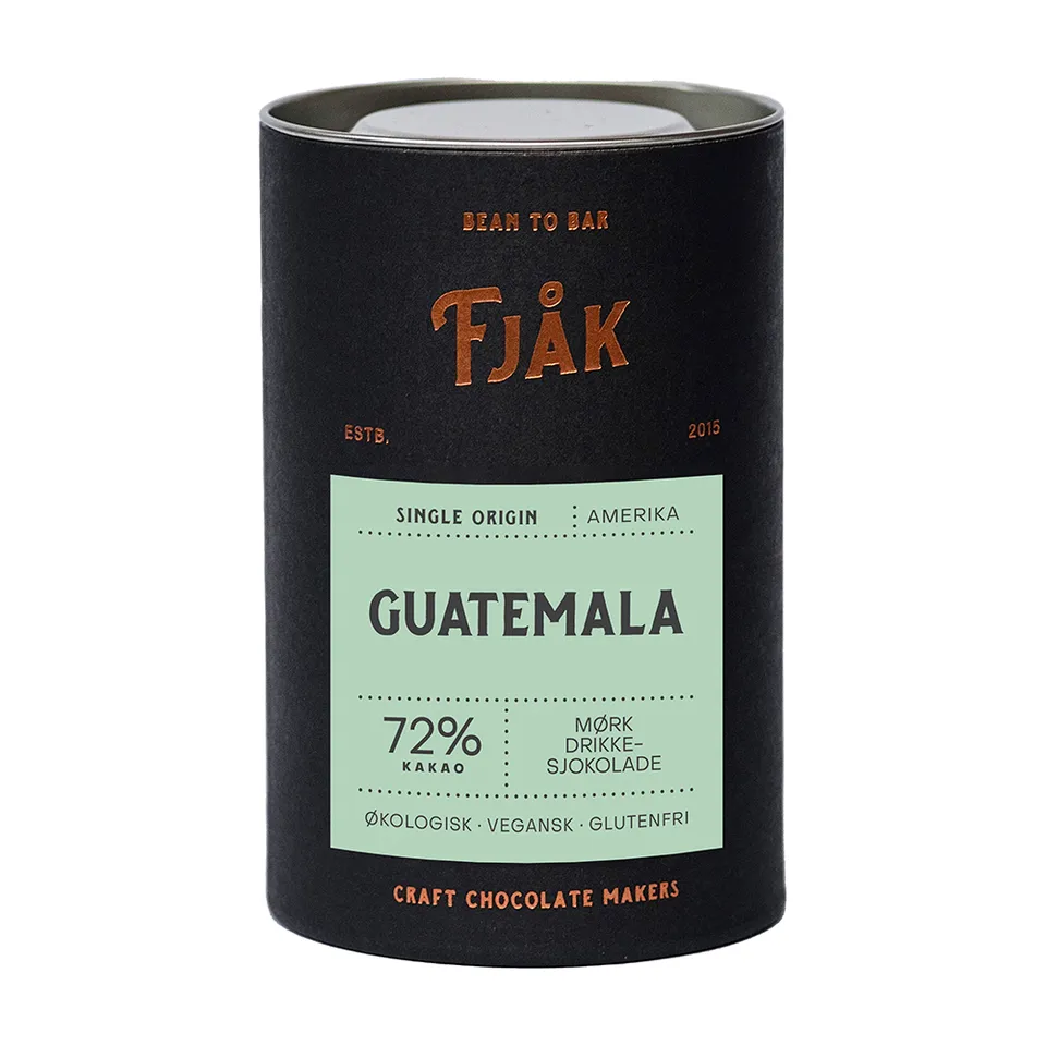 Fjåk Single Origin 72% Guatemala drikkesjokolade mørk