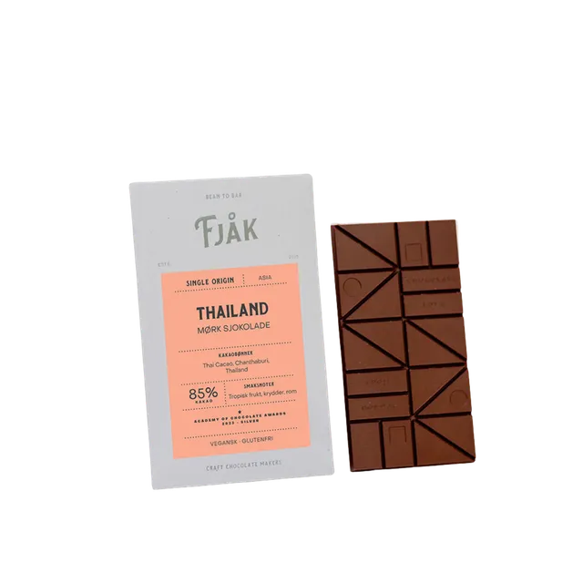 Sjokoladebutikken Thailand sjokoladeplate mørk tropisk