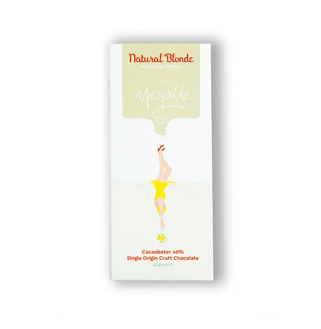 Mesjokke Natural Blonde sjokoladeplate 40g 40% fennikel