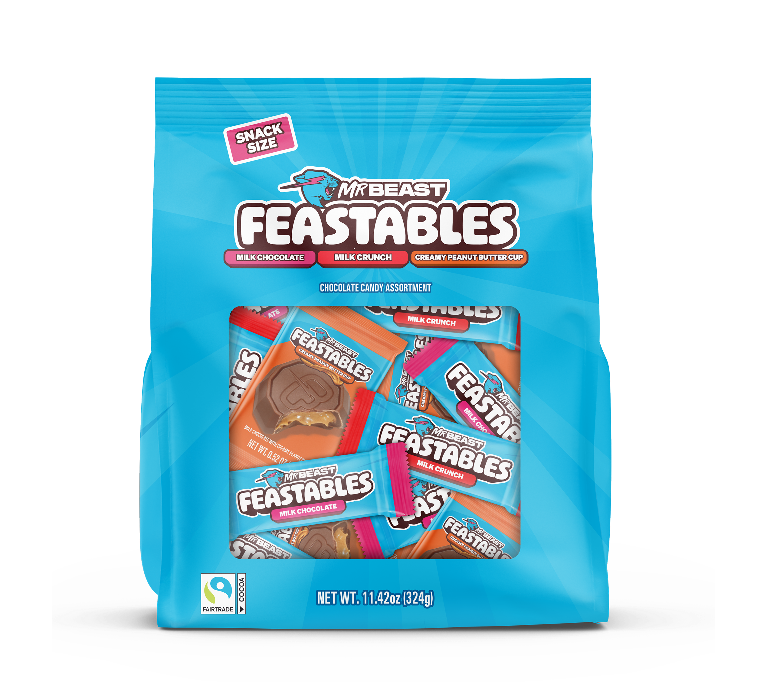 Feastables Variety Bag sjokolademix 2 poser 25 biter