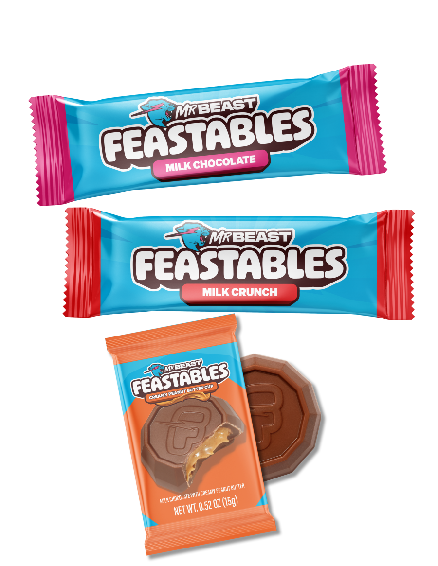 Feastables Variety Bag sjokolademix 2 poser 25 biter