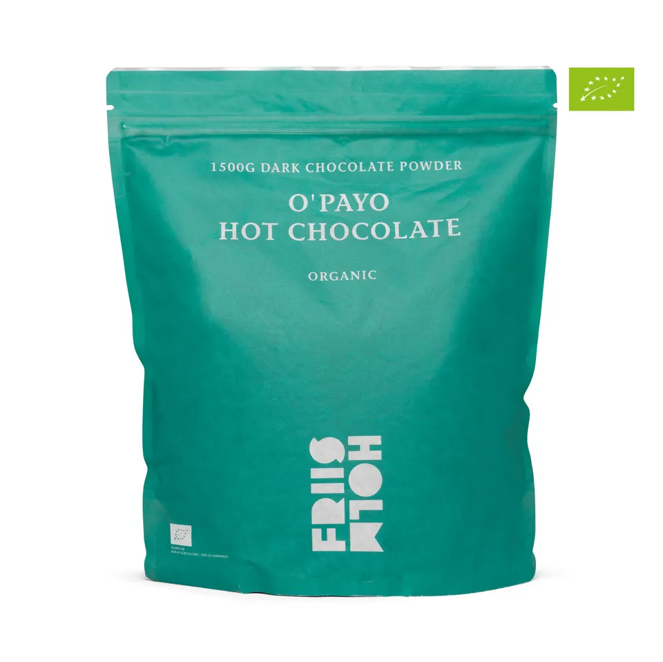 Friis-Holm O'Payo varmsjokolade 1500g økologisk mørk