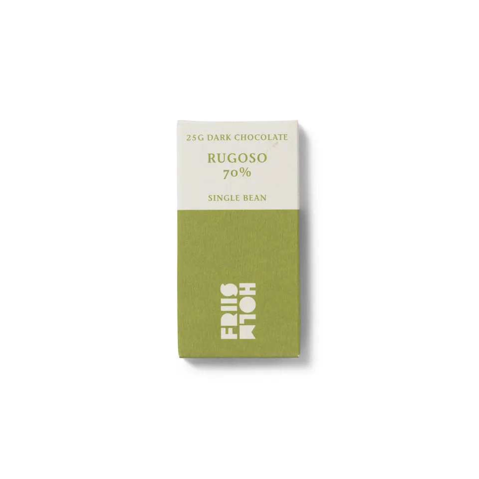Friis-Holm Rugoso 70% sjokolade 25 g mørk