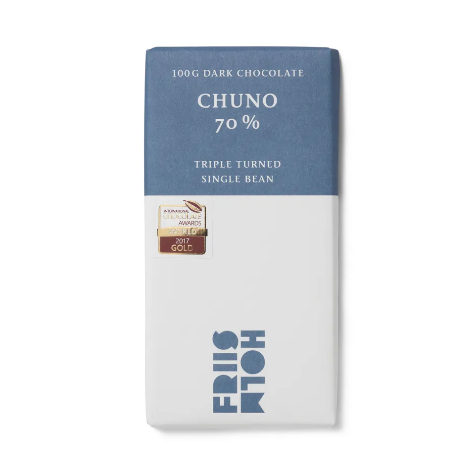 Friis-Holm Chuno mørk sjokolade 70% 100 g Triple Turned
