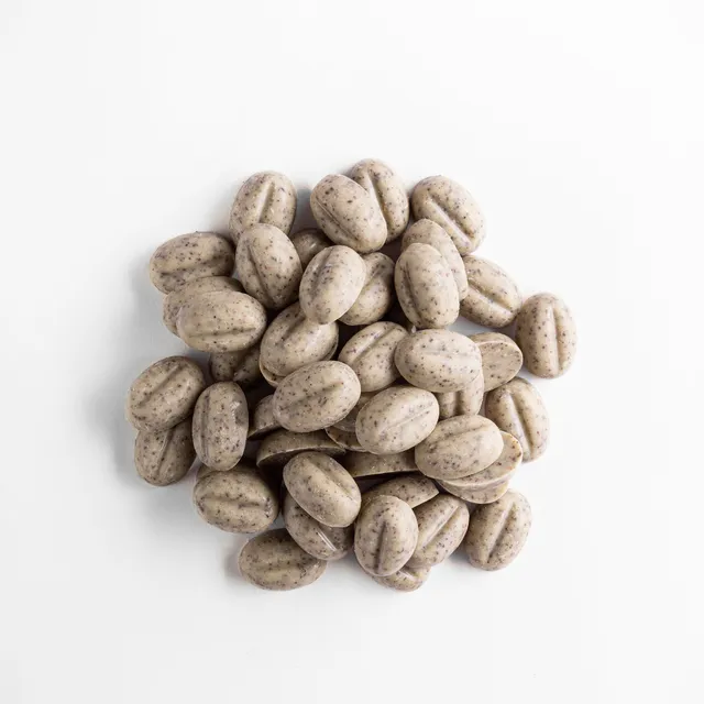 Trondheim Sjokolade Lattebønner hvit sjokolade 80g kaffe