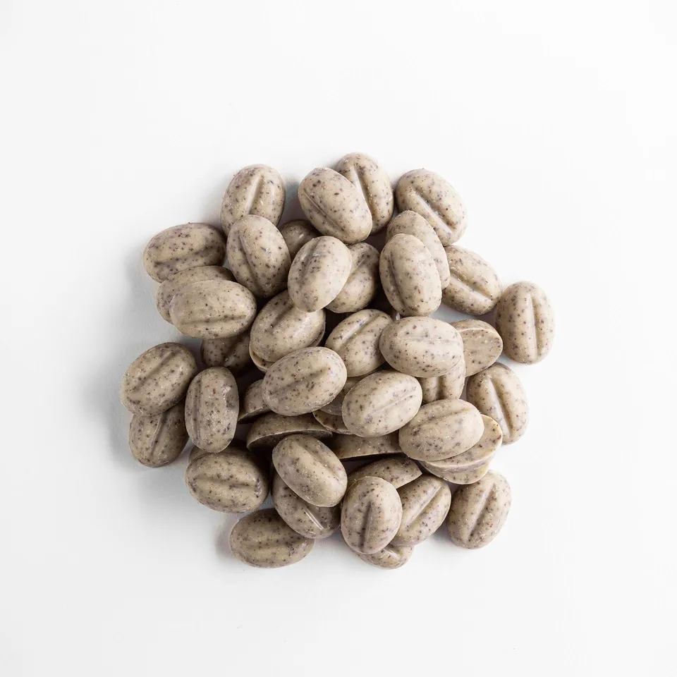 Trondheim Sjokolade Lattebønner hvit sjokolade 80g kaffe