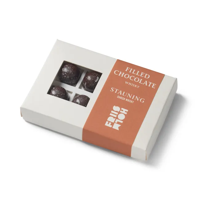 Friis-Holm Stauning Whisky fylt sjokolade 8 stk