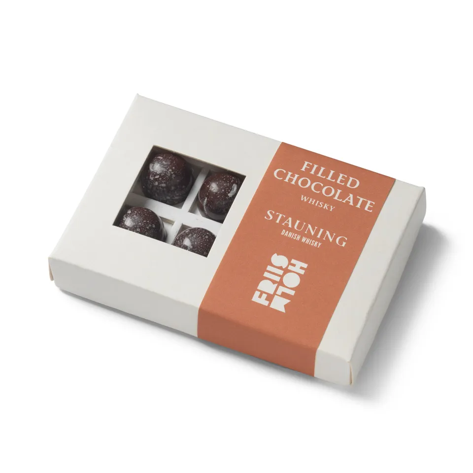 Friis-Holm Stauning Whisky fylt sjokolade 8 stk