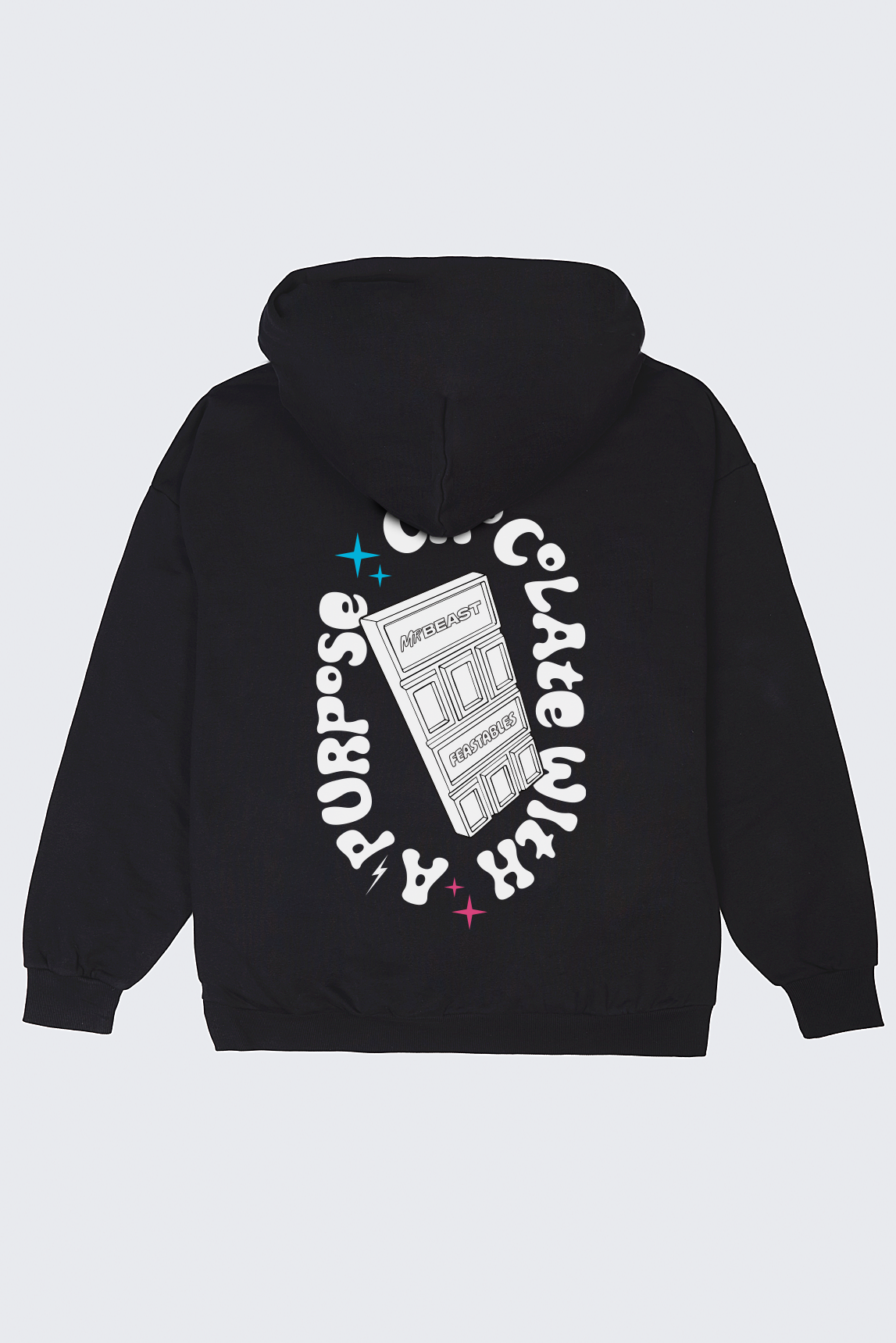Feastables Retro Hoodie hettegenser svart