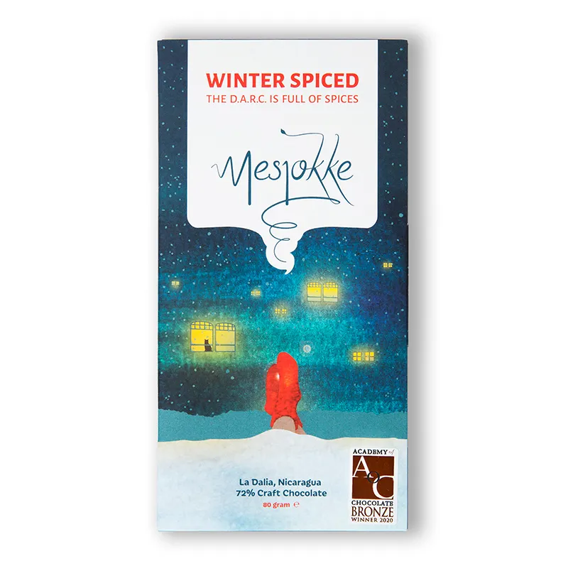 Mesjokke Winter Spiced mørk sjokolade 80 g 72 %
