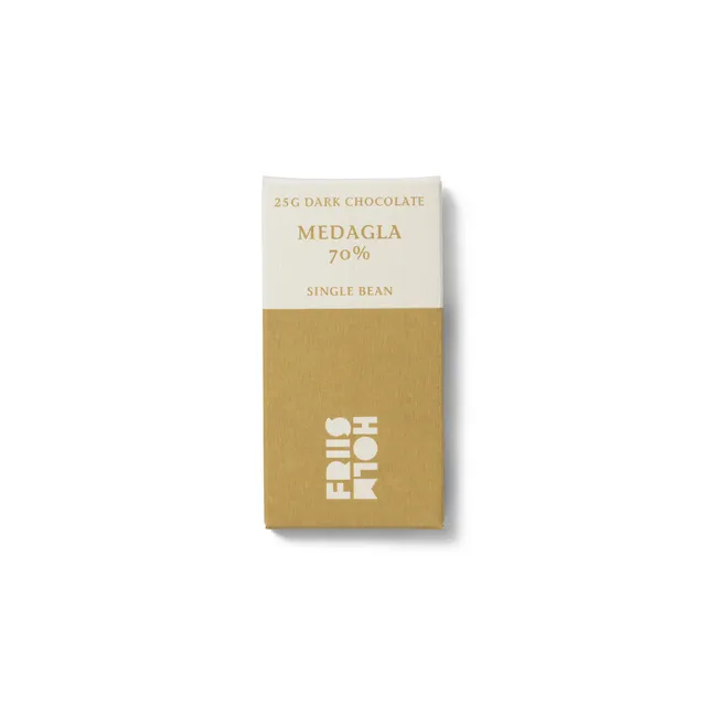 Friis-Holm Medagla 70% mørk sjokolade 25 g Nicaragua