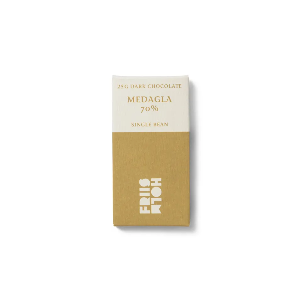 Friis-Holm Medagla 70% mørk sjokolade 25 g Nicaragua
