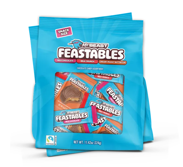 Feastables Variety Bag sjokolademix 2 poser 25 biter