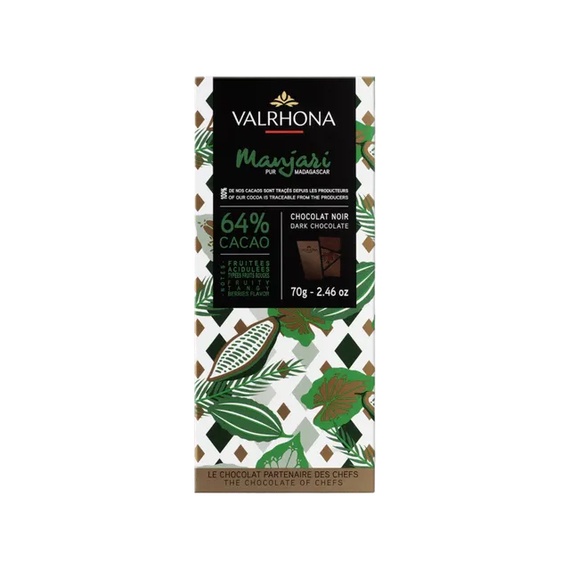 Valrhona Manjari 64 % mørk sjokolade Madagaskar