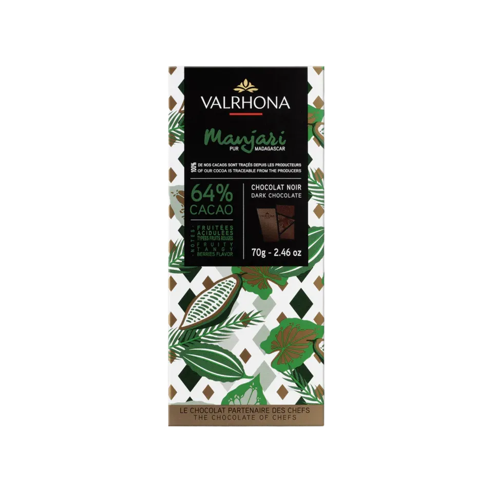 Valrhona Manjari 64 % mørk sjokolade Madagaskar