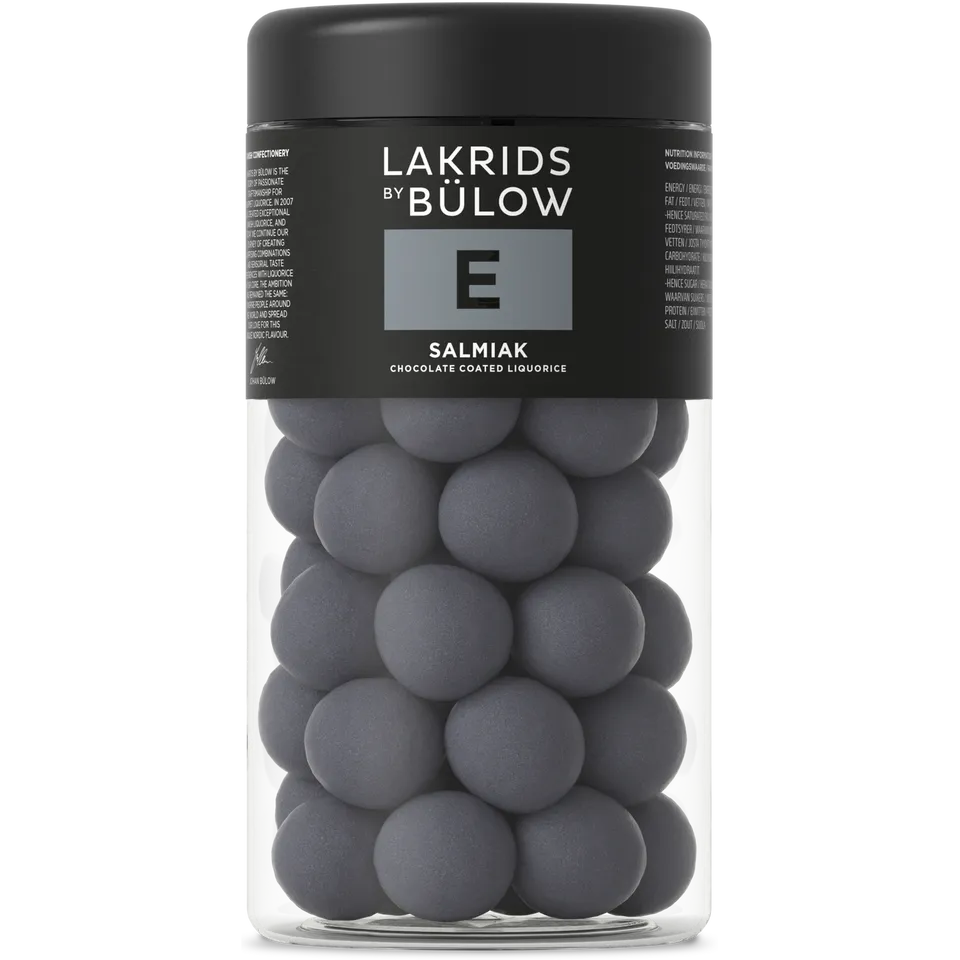 Lakrids E Regular lakriskuler hvit sjokolade salt lakris