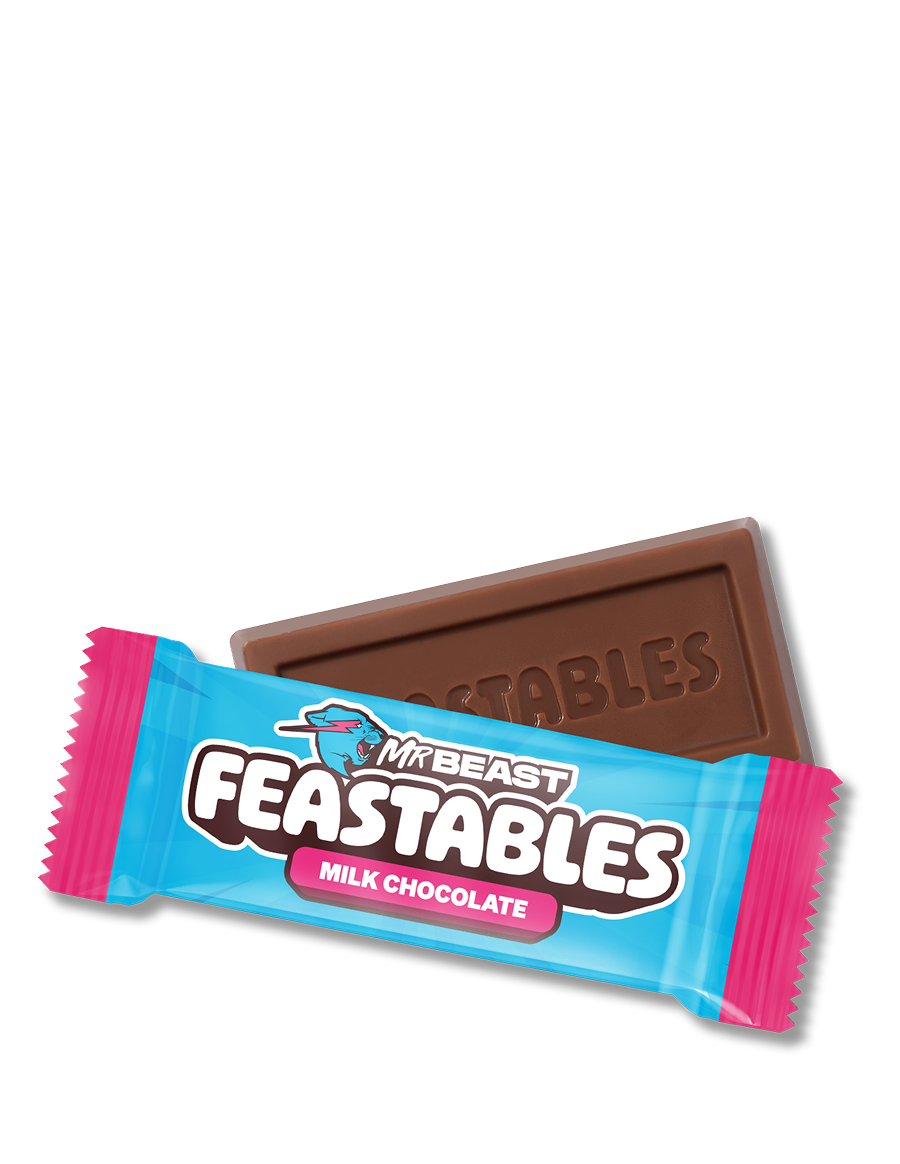 Feastables Milk Chocolate Pantry Pack melkesjokolade snackpose