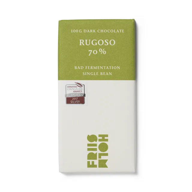 Friis-Holm Rugoso 70 % sjokoladeplate 100 g plomme