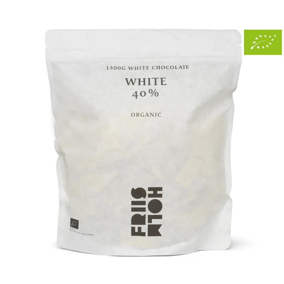 Friis-Holm White 40% hvit sjokolade 1500 g økologisk