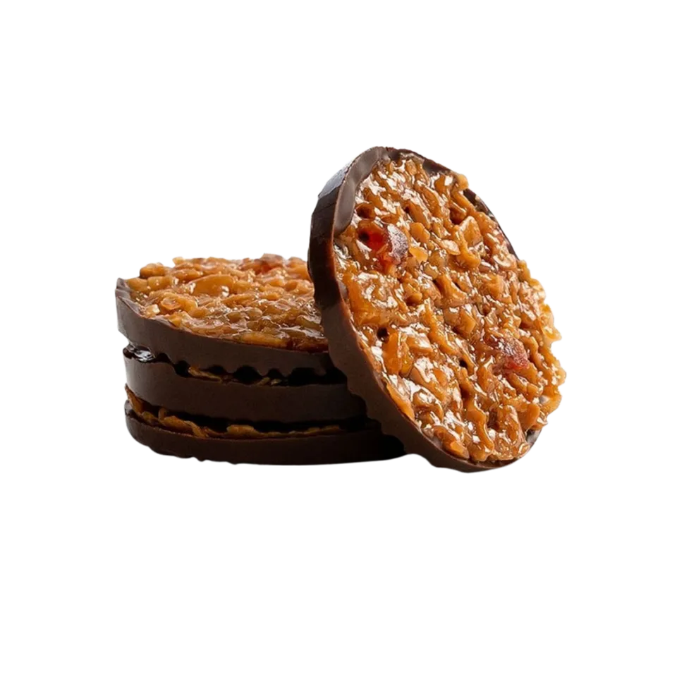 Sjokoladebutikken Florentiner mørk sjokolade 80g sprø