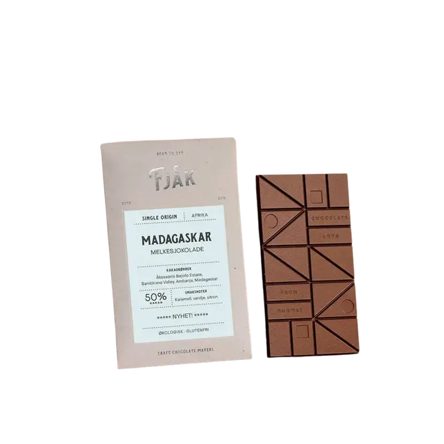 Sjokoladebutikken Madagaskar sjokoladeplate sitrus