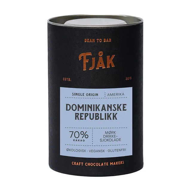 Fjåk Single Origin 70% Dominikanske drikkesjokolade