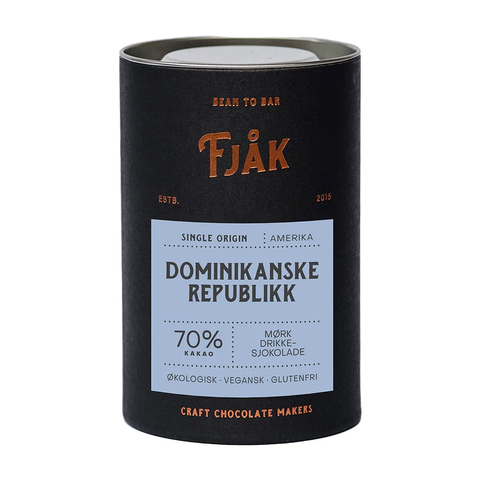 Fjåk Single Origin 70% Dominikanske drikkesjokolade