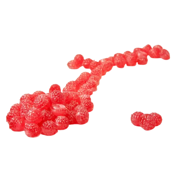 Sjokoladebutikken Bringebær Drops 120 g naturlig