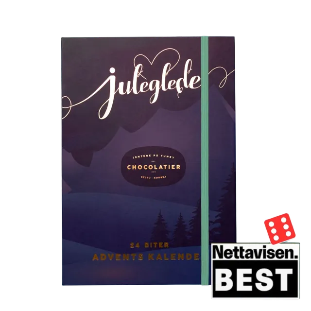Sjokoladebutikken Juleglede julekalender konfekt 24 luker