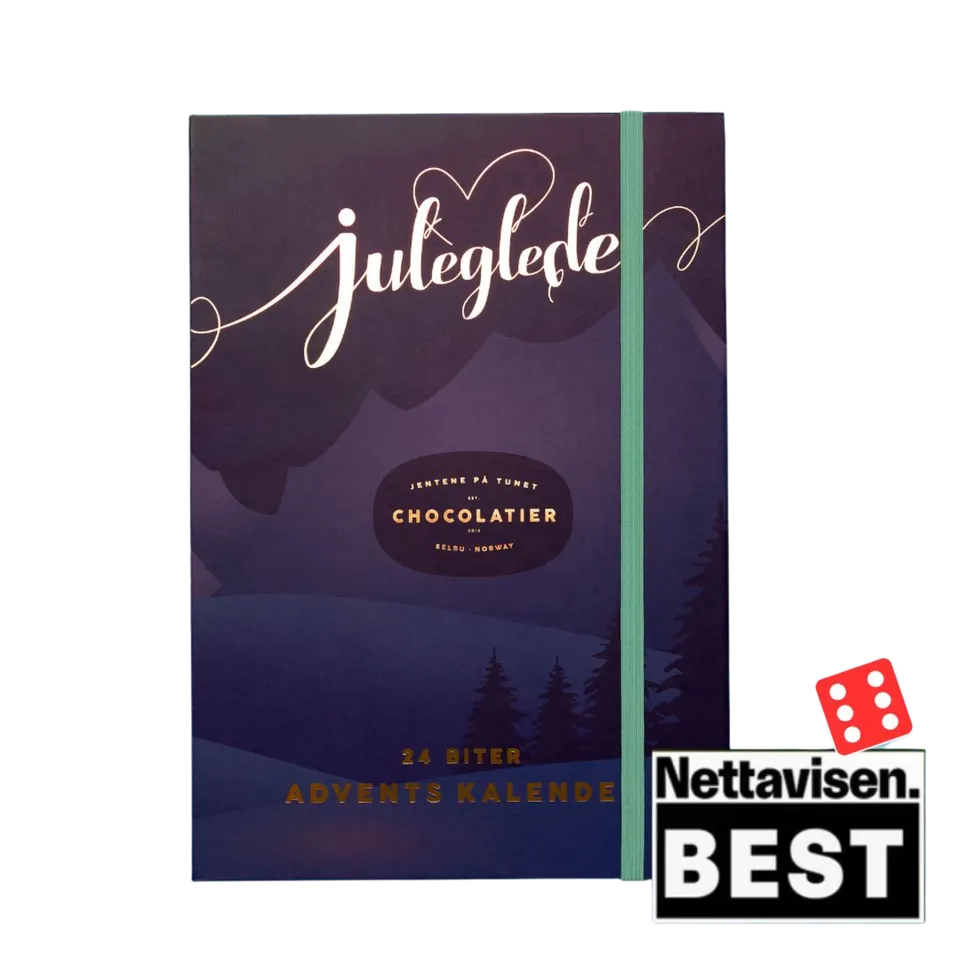 Sjokoladebutikken Juleglede julekalender konfekt 24 luker