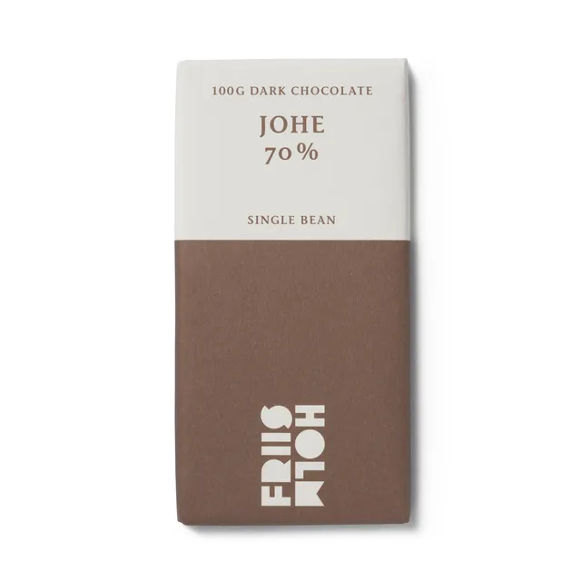 Friis-Holm Johe 70 % mørk sjokoladeplate 100 g klassisk